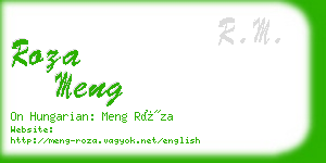 roza meng business card